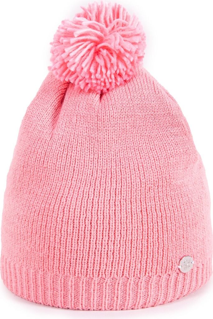 Kinder Wintermütze mit Bommel rosa 54-56 YOCLUB