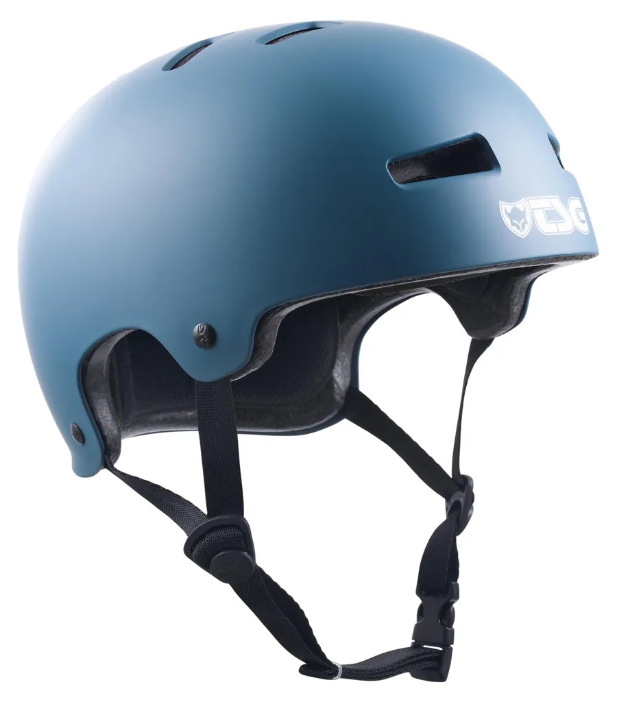 Casque TSG Evolution Satin Teal S/M avec Coque ABS et Ventilation Flux