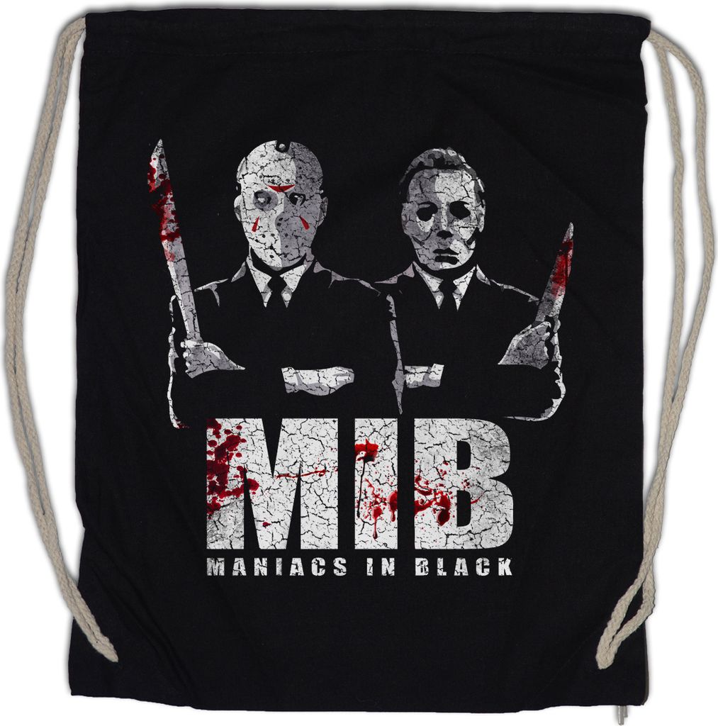 Urban Backwoods Maniacs In Black, Turnbeutel, Farbe: Schwarz