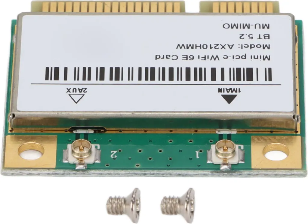 Mini PCIE Adaptateur Réseau WiFi 6E Tri-Bande : 2.4/5/6GHz Efficace