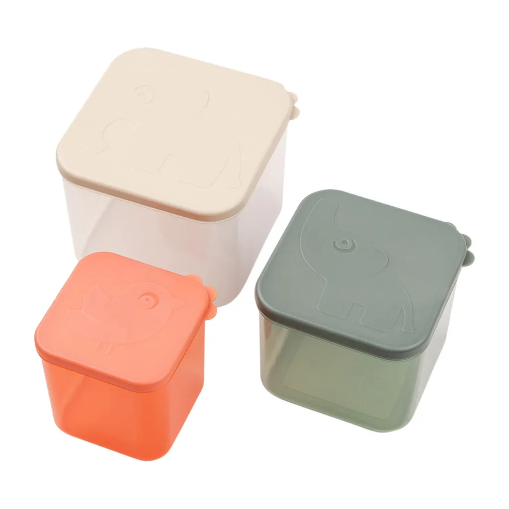 Set Contenitori Merenda Done By Deer Mix Colori - 3 Pezzi Grandi