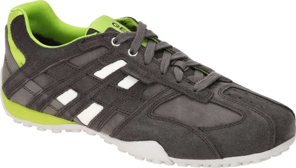 GEOX Sneaker SNAKE, Rauleder, Grau, Herren