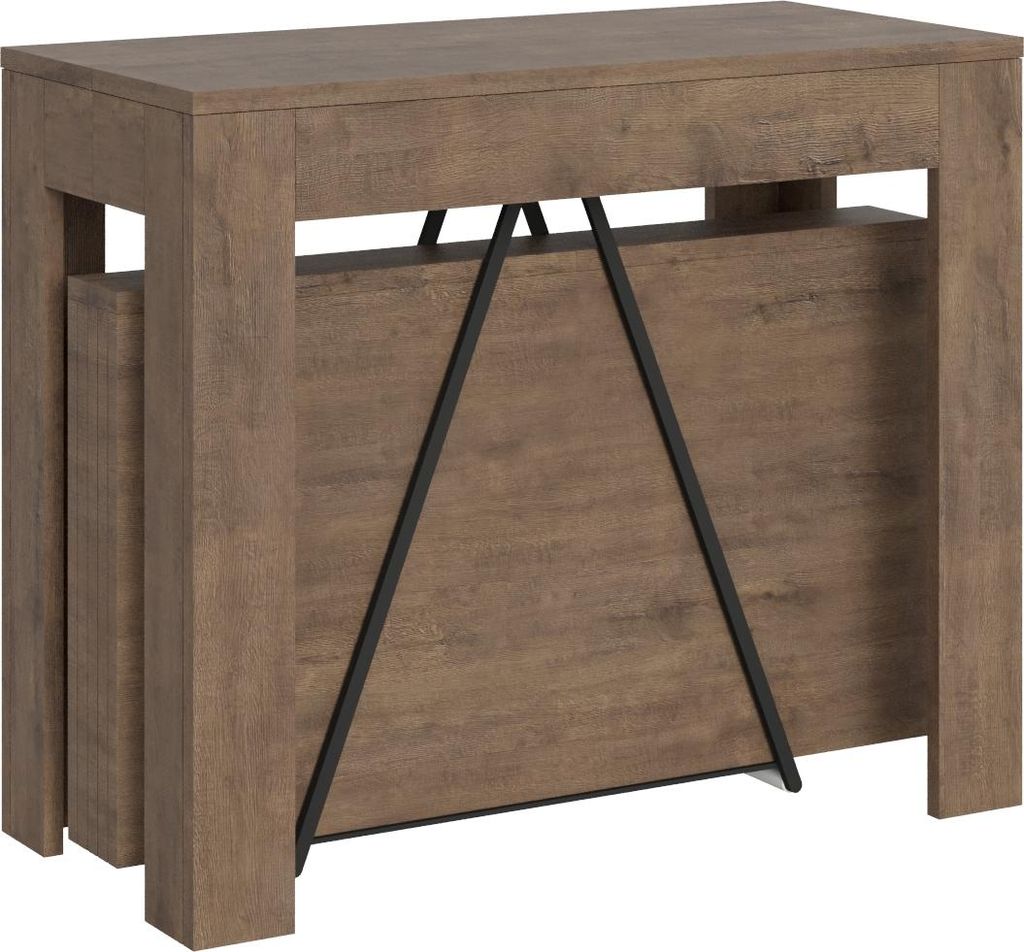 ITAMOBY - Ausziehbarer Konsolentisch 90x42/302 cm Scicca Nussbaum