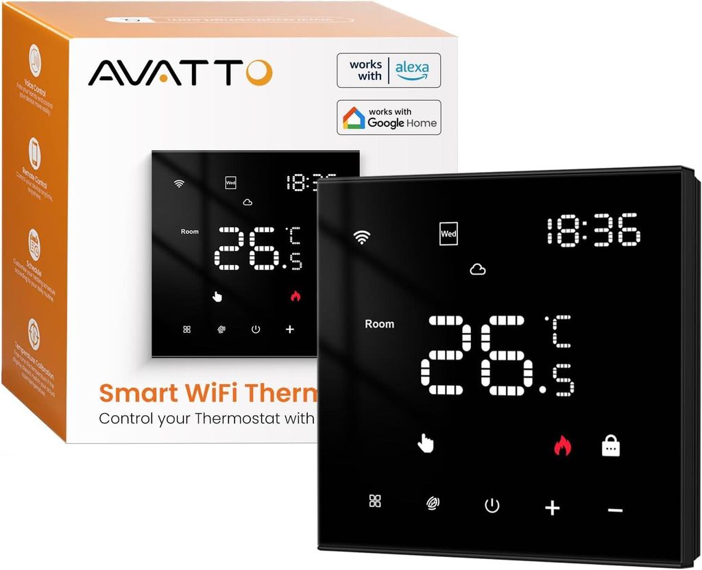 AVATTO Thermostat für Wasser-Fußbodenheizung, Smart WiFi Produktbild 