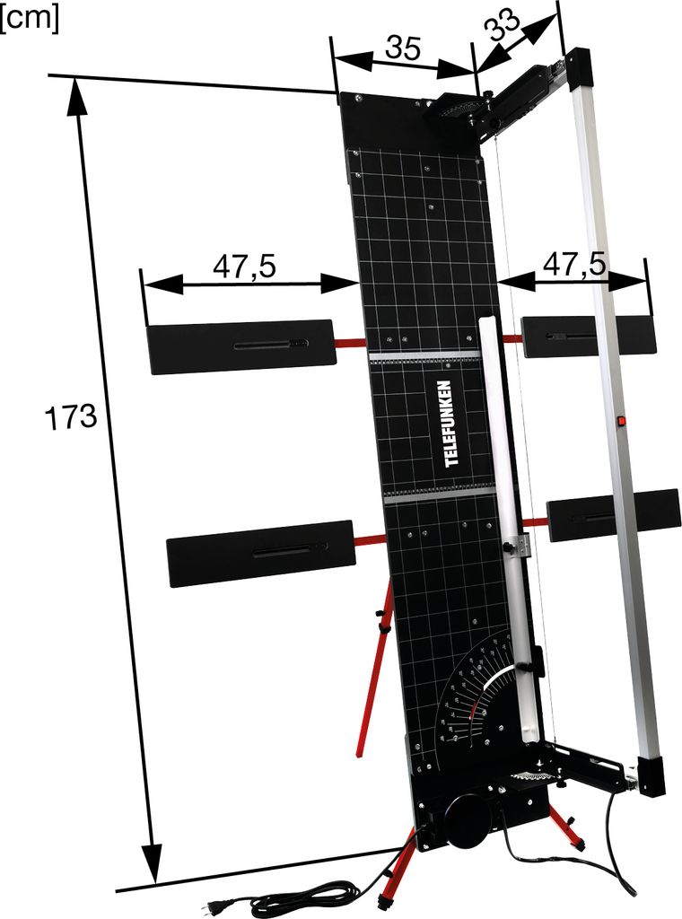Styroporschneider TELEFUNKEN XXL | Glühdraht Dämmstoffschneider Thermosäge Thermoschneider Heißdrahtschneider Styroporschneidegerät Heißdraht...