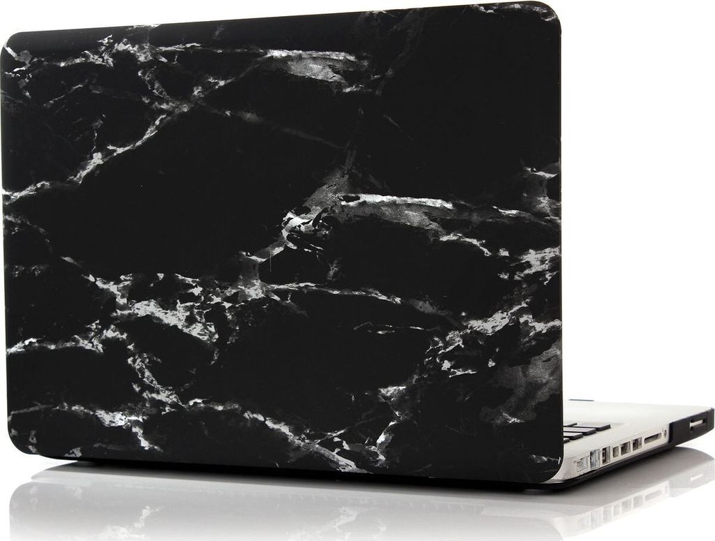 Mobigear Marble MacBook Pro 13 Zoll (2008-2012) Hardcase Hülle MacBook Case - Schwarz - Model A1278