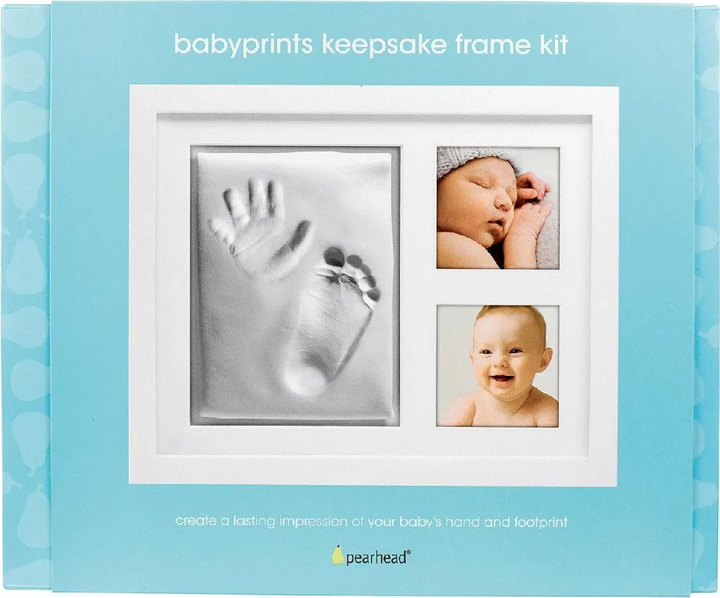 Cadre Photo Bébé avec Empreinte de Main et Pied - Décoration Naissance - 5