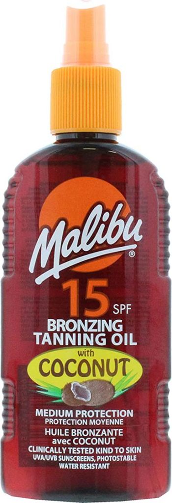 Huile bronzante Malibu Bronzing Coconut SPF15 200 ml Image du produit 