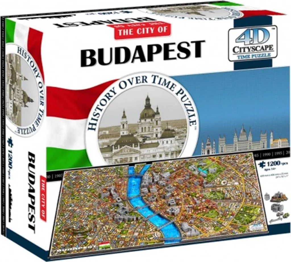 Puzzle 4D Budapest - Maquette historique de la ville hongroise avec monuments