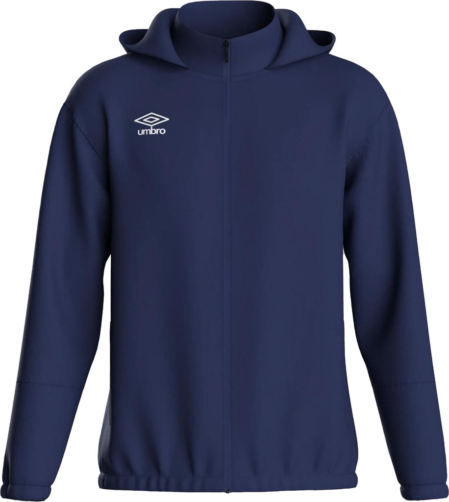 Umbro - "Total" Jacke, wasserfest für Herren - Training UO1865 (S) (Marineblau/Weiß)