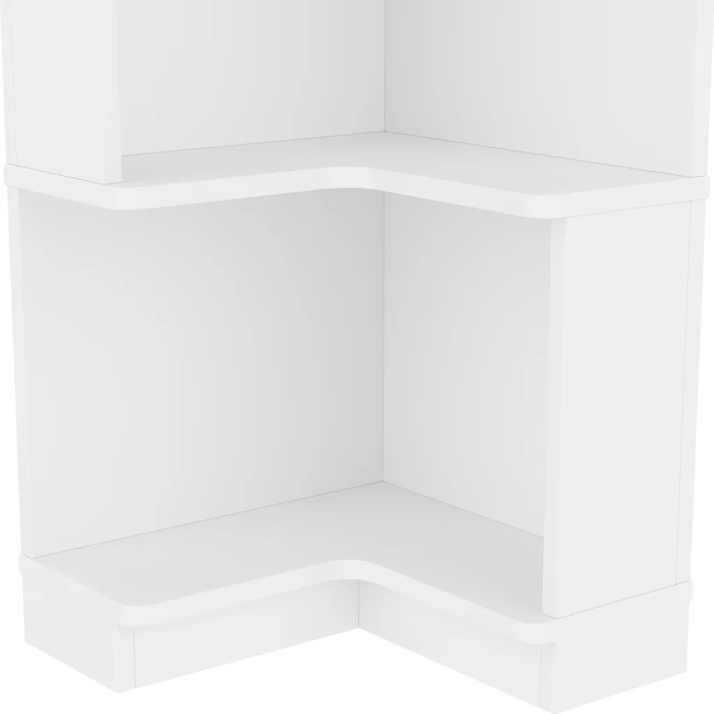 Bibliothèque d'angle LED 175cm : Solution Rangement Gain de Place en L - 15