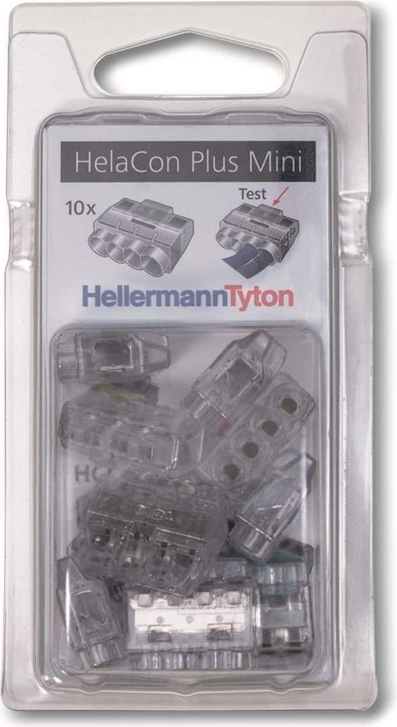 HellermannTyton Hellermann HCPM-4-Blister-PC-CL 10 HelaCon Plus Mini 148-90056 (148-90056)