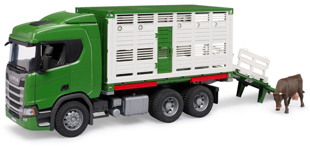 Camion à bestiaux Scania Super 560R (avec 1 vache) Image du produit 