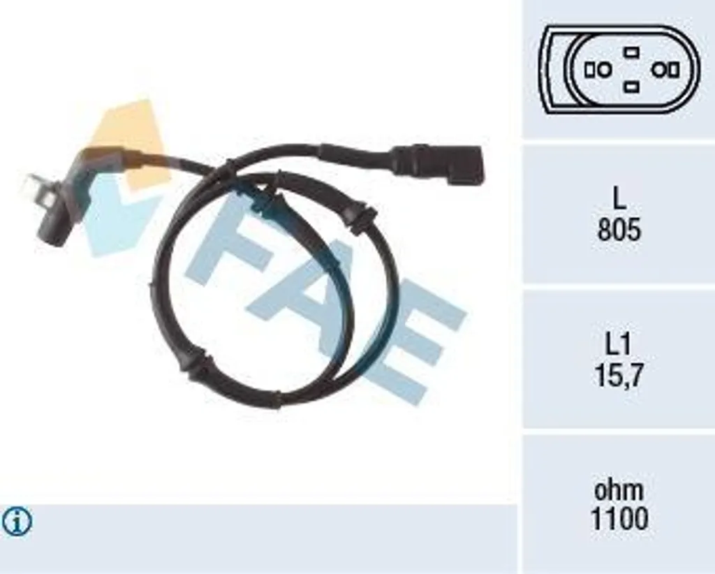 Capteur ABS de rechange pour roue de voiture compatible berline KA