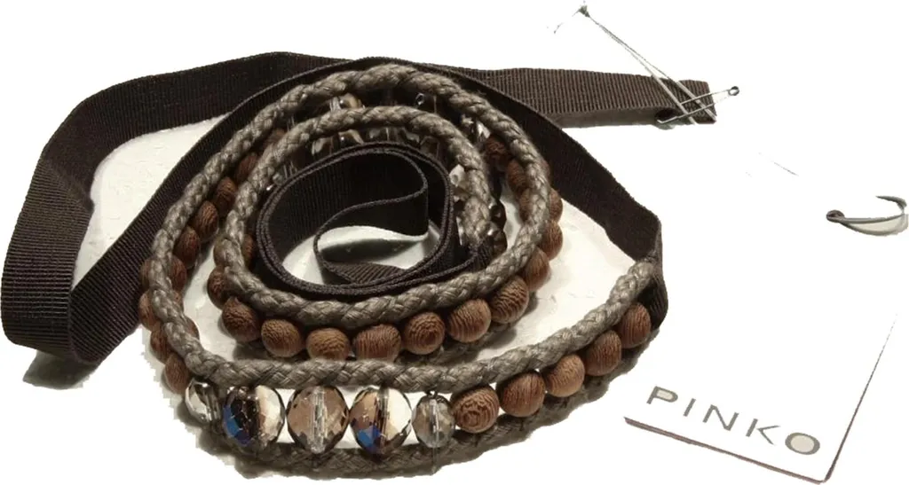 Cintura PINKO Donna Love Birds 48490 in Vera Pelle con Fibbia Oro