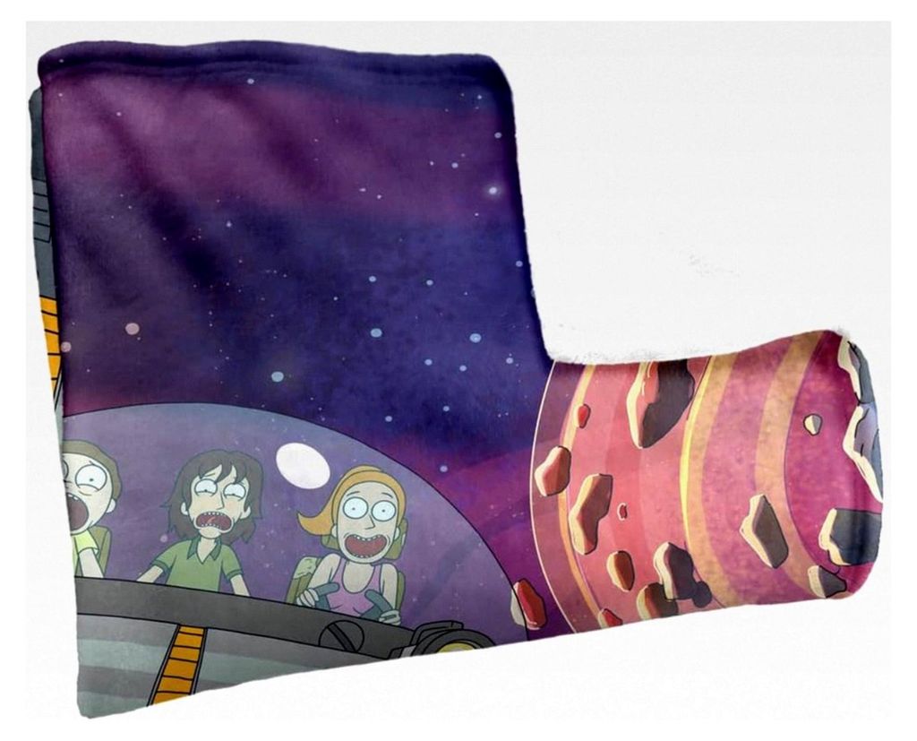 RICK AND MORTY Kuscheldecke Silky Touch, superweich, 152 x 127 cm
