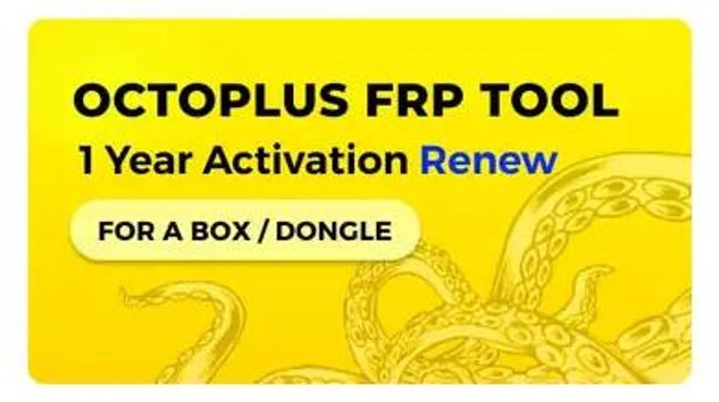 Octoplus FRP Tool Activation 1 An pour Boîtier et Clé Dongle d'Origine