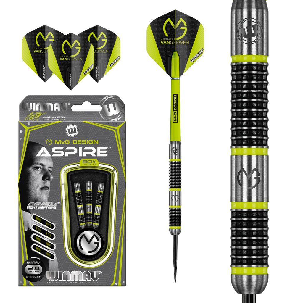 Winmau Dartpfeile MvG Aspire Steeldart 24g Produktbild 