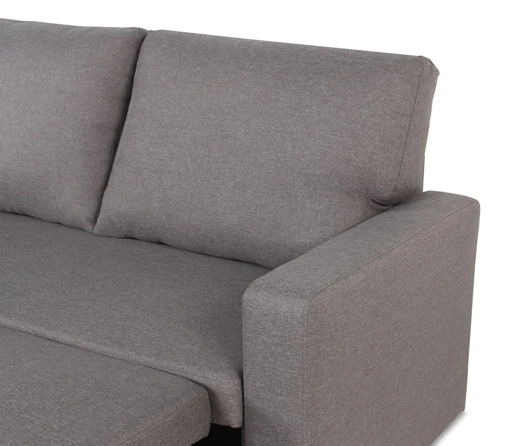 Petit canapé convertible angle réversible gris pour optimiser votre salon - 9