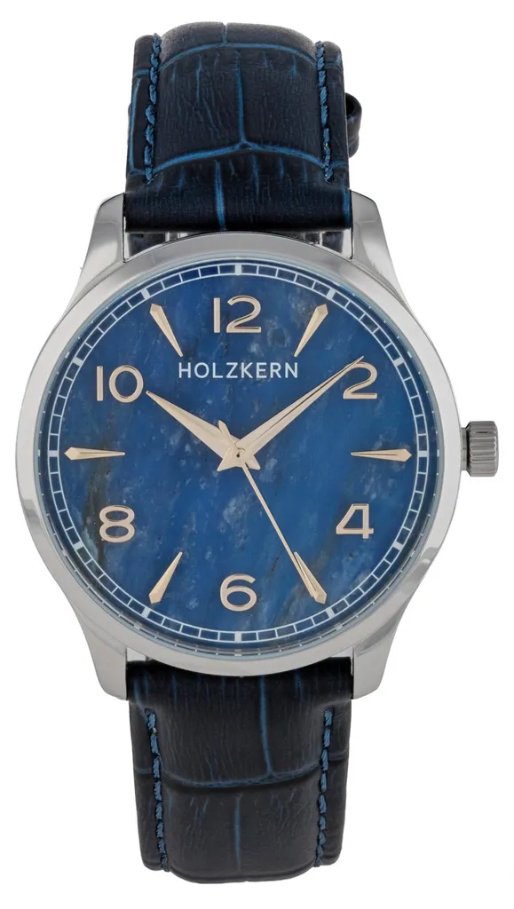 Montre Analogique Holzkern Primetime Sodalite - Bracelet Argenté Ajustable