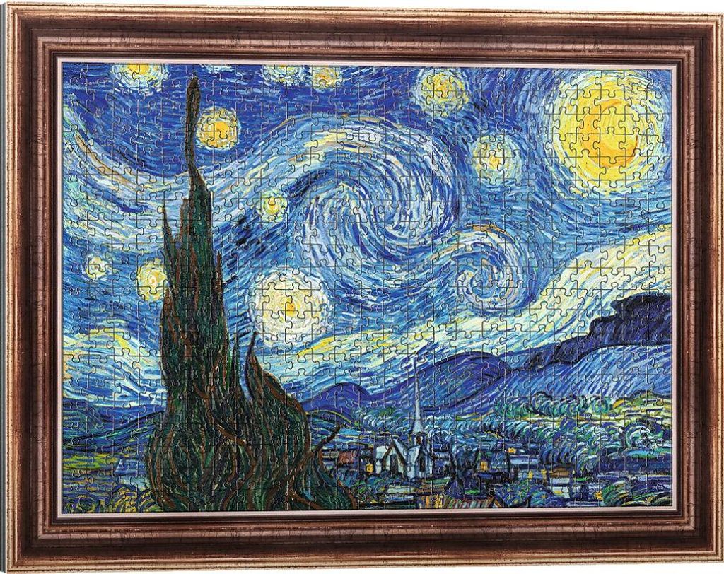 TREFL Bilderrahmen-Puzzle Starry Night 500 DLC mit RM