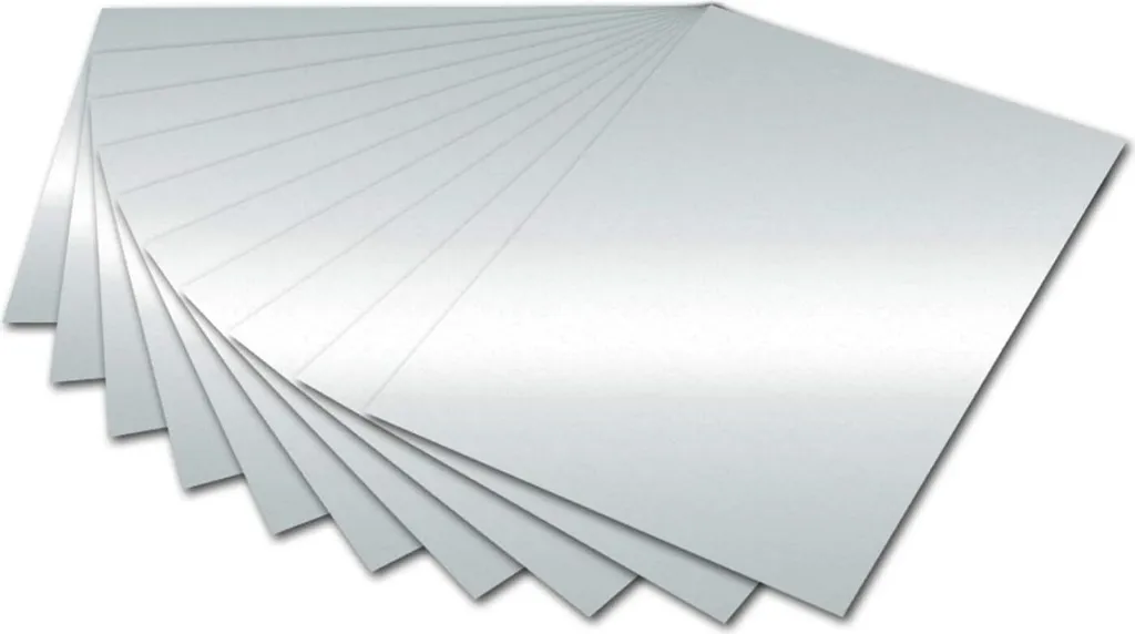 folia Fotokarton, (B)500 x (H)700 mm, 300 g/qm, silber