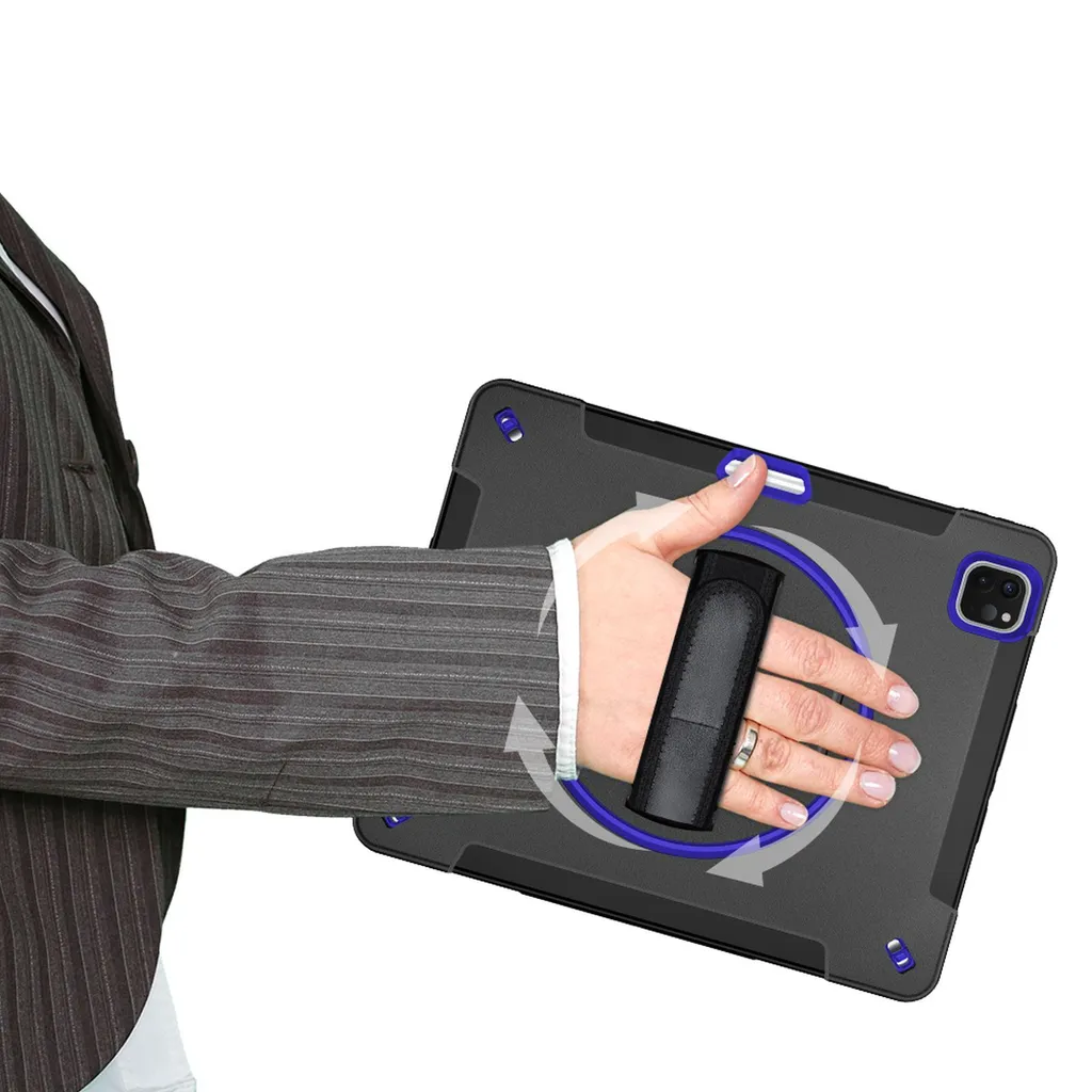 Etui iPad Pro 12.9 antichoc pour usage professionnel avec sangle main - 6