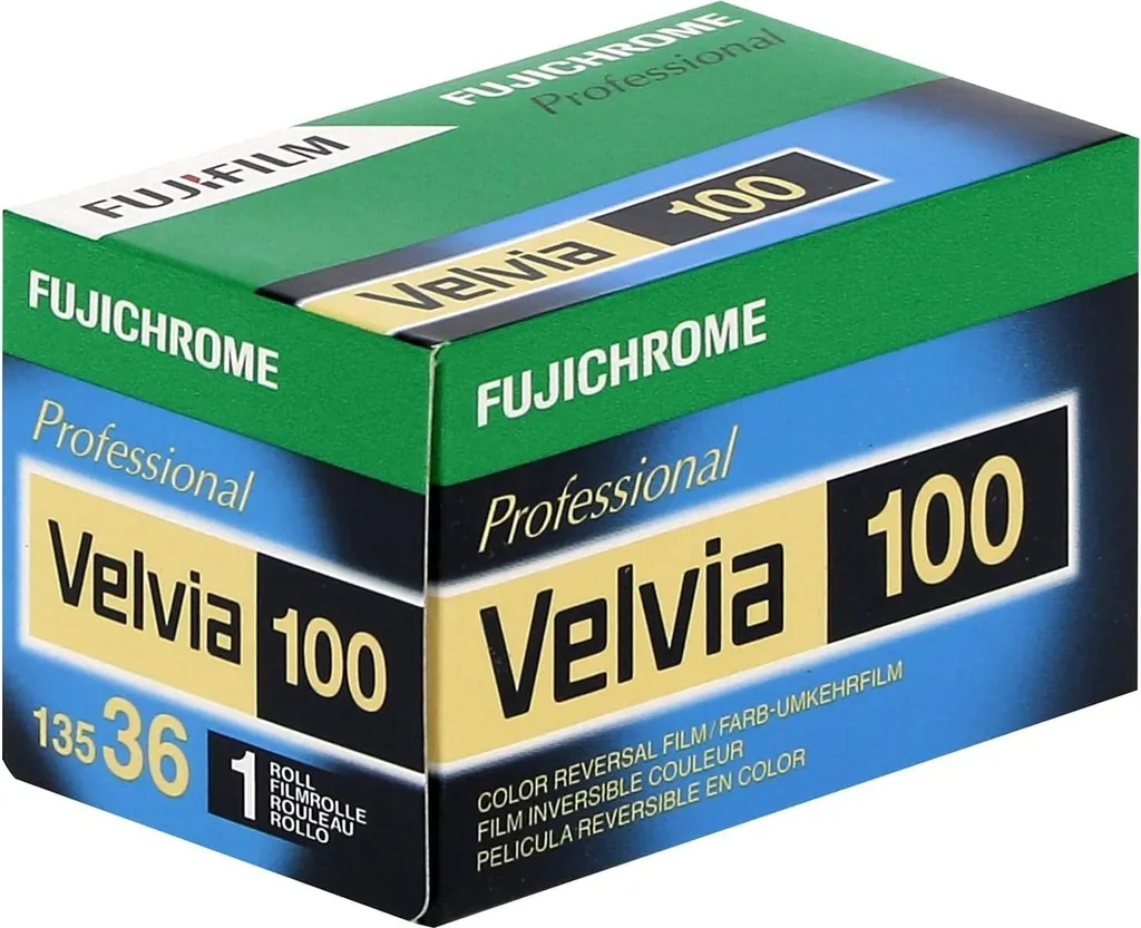 Fujifilm Fujichrome Velvia 100 RVP 100 Film Diapositive 135 36 Poses