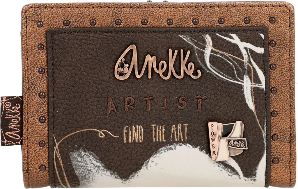Anekke Shodō Wallet RFID Brown - Portafoglio Professionale Donna