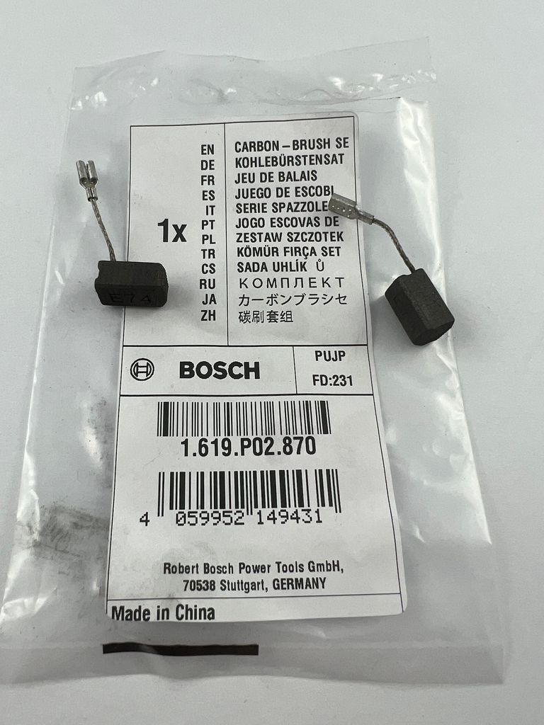 BOSCH Original Kohlebürsten 1619P02870 Produktbild 