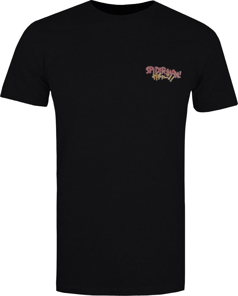 Spider-Man - "Window" T-Shirt für Herren TV2179 (M) (Schwarz)