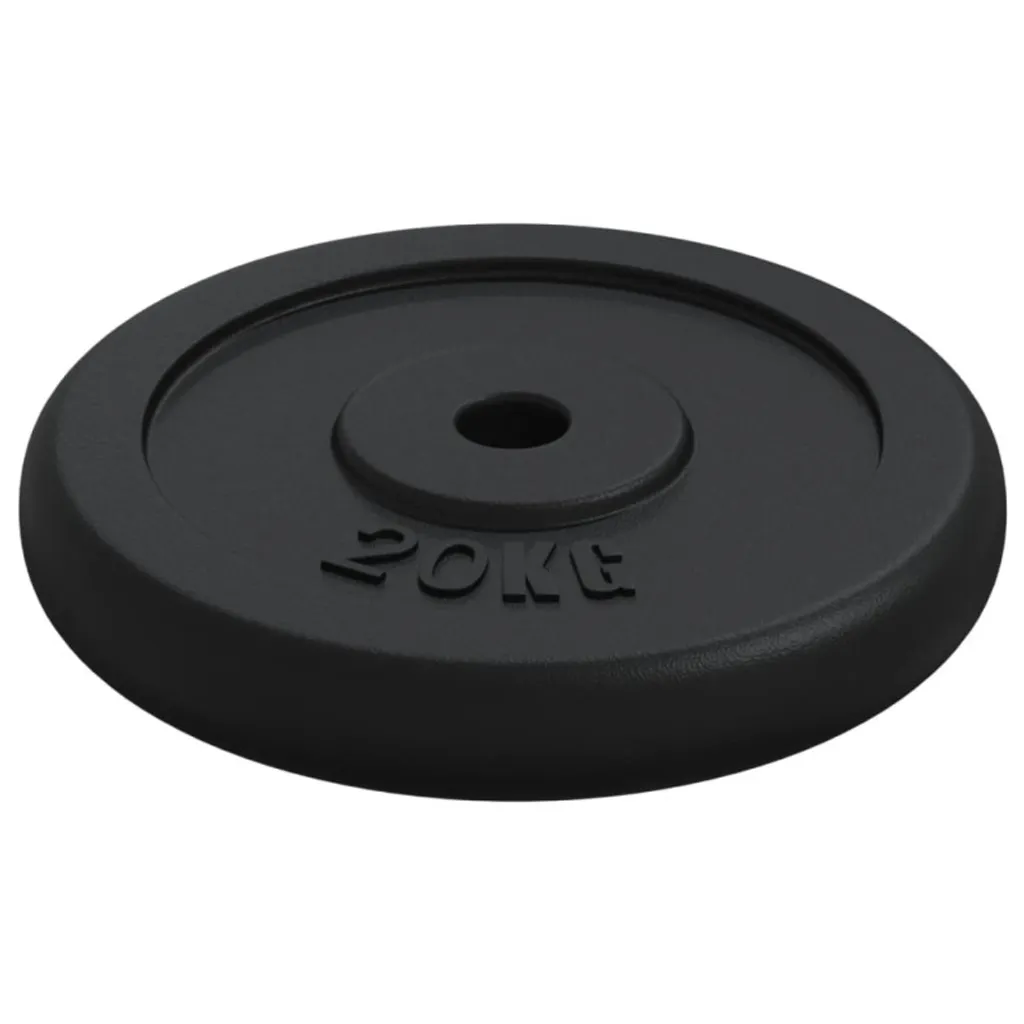Disque d'haltères 20 kg fonte - Solution pour musculation à domicile - 4
