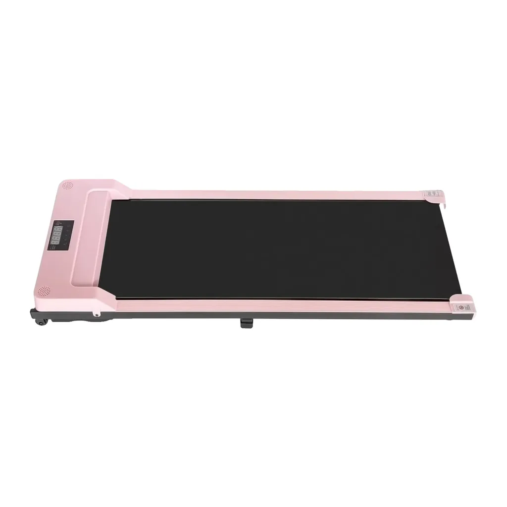 Tapis de marche plat ultra fin rose pour bureau et petits appartements