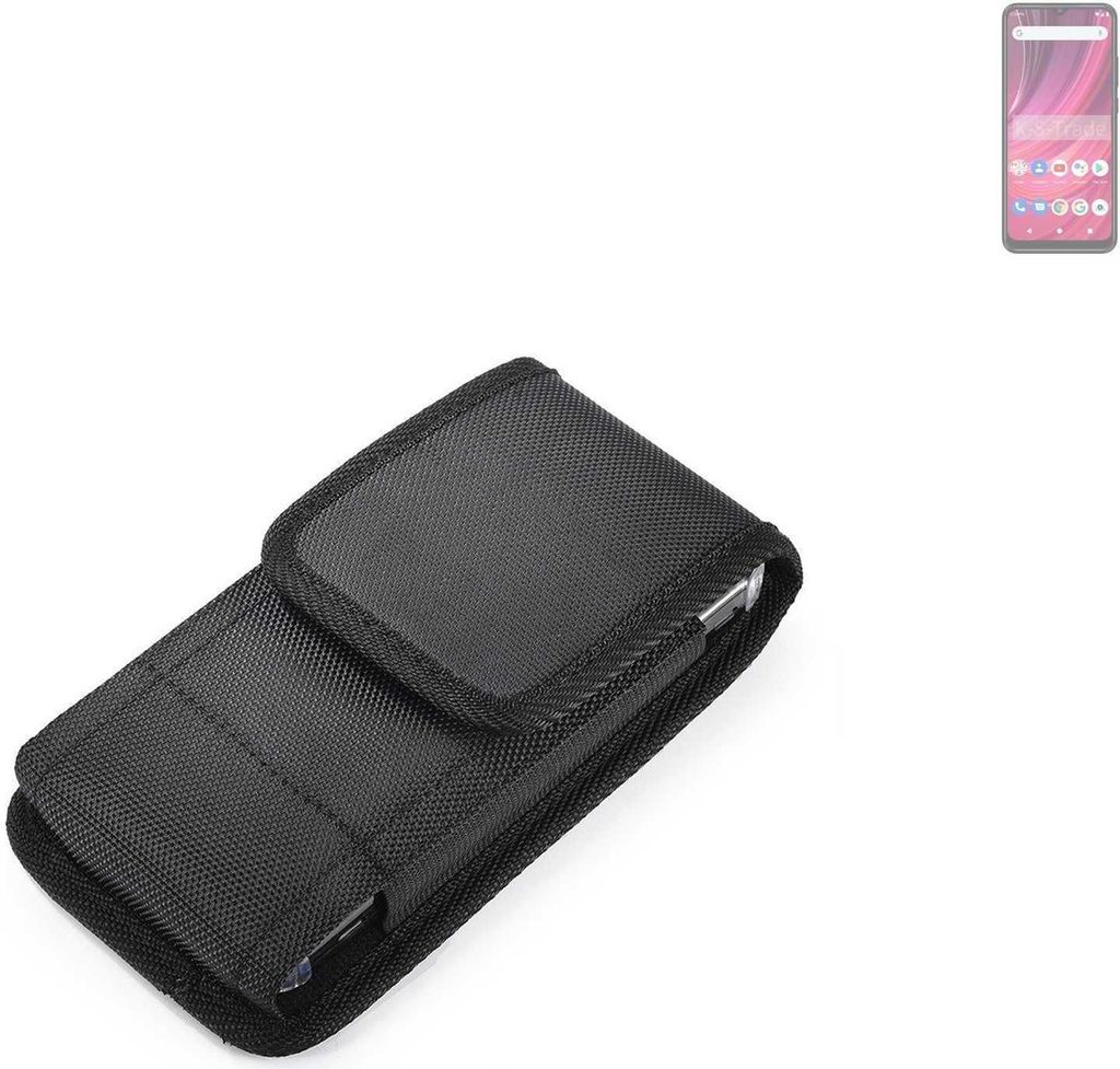 Holster Gürteltasche kompatibel mit BLU S91 Pro Holster Gürtel Tasche wasserabweisend Handy Hülle Schutz Hülle Outdoor schwarz K-S-Trade