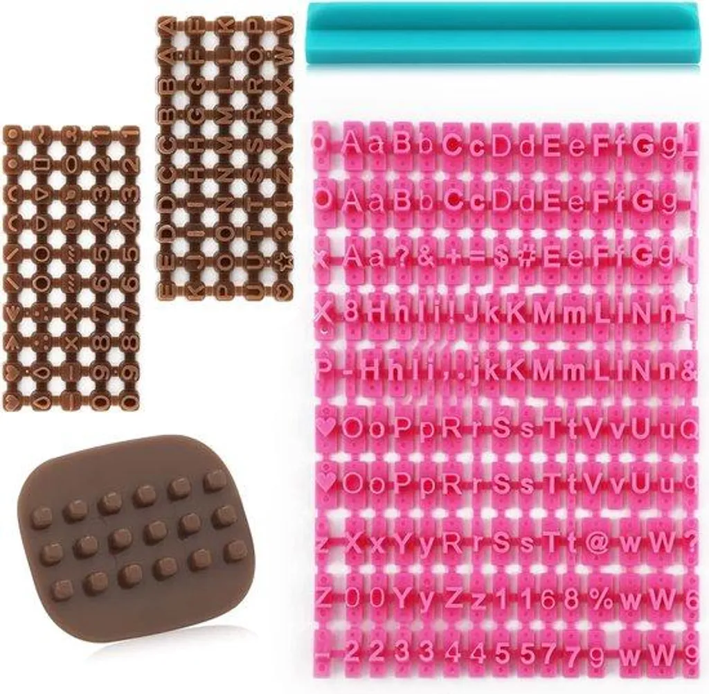 Tampons de modelage pour céramique et argile - Kit créatif rose et marron