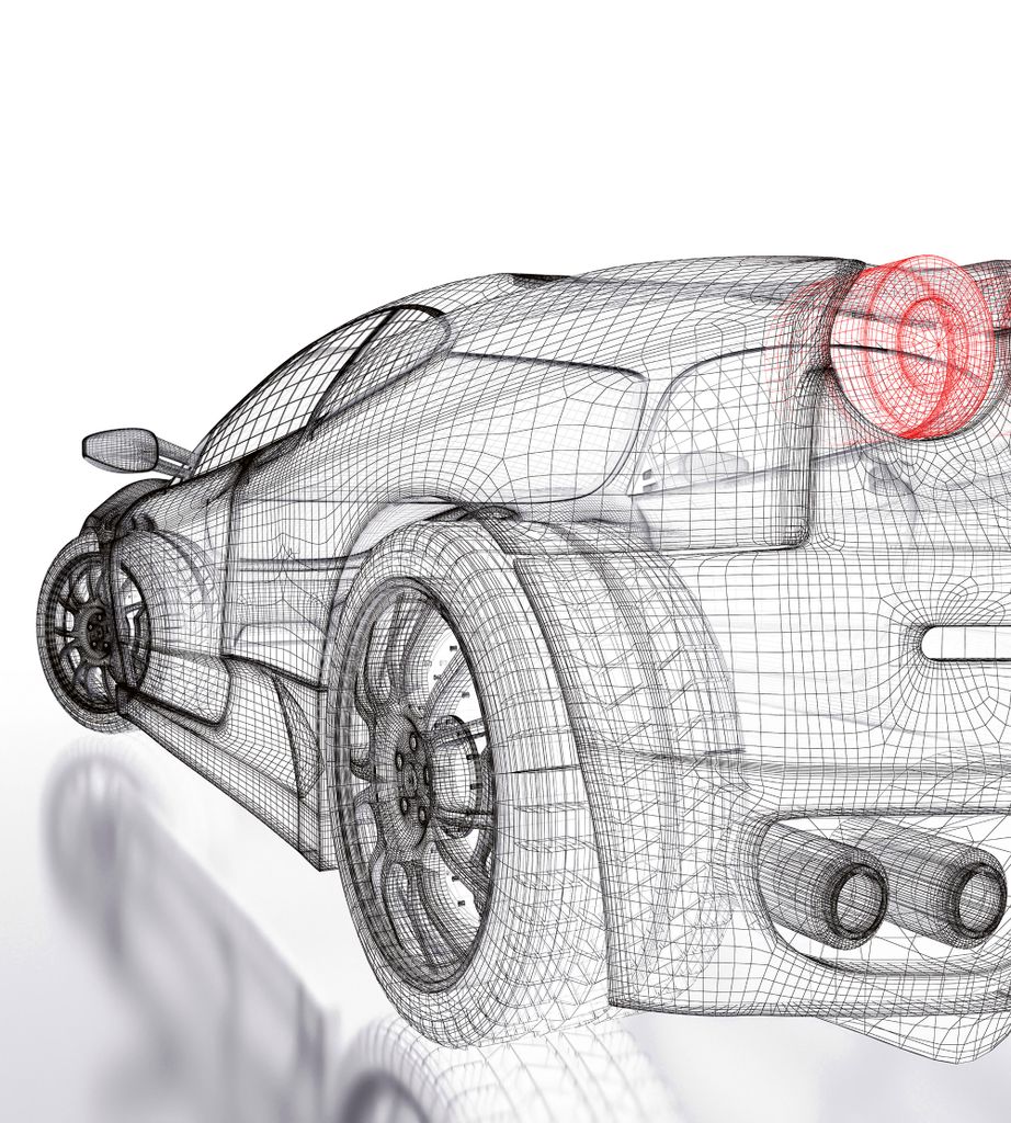 Fototapete - Car Model Light 225x250cm - Vliestapete
