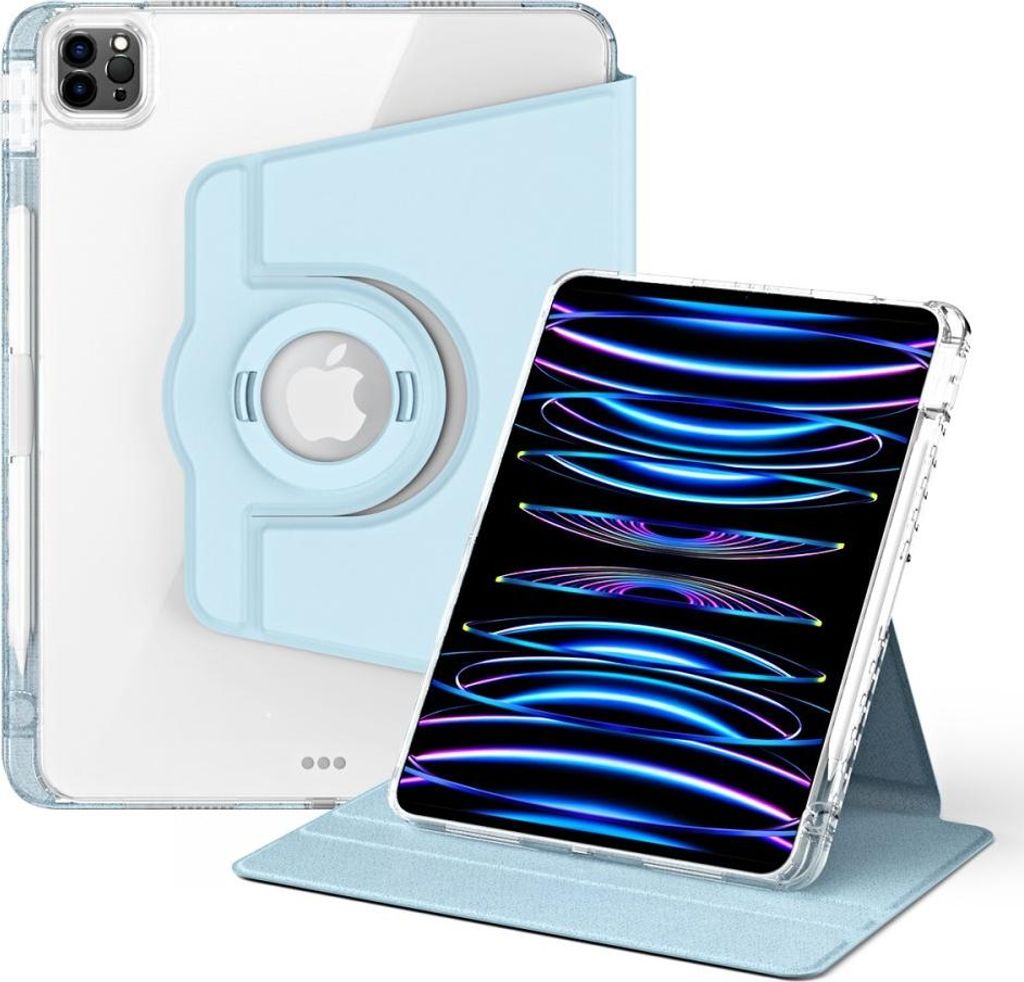 iPad Air 11 (2024/2025/2026) / Air (2020/2022) Hülle - Coverup 360° Rotating Folio Klapphülle mit Schlaf/Wach-Funktion - Hellblau