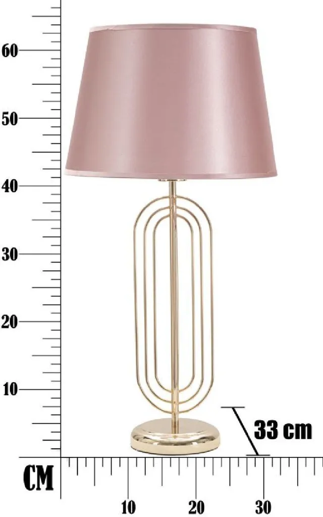 Lampe Krista Or Rose Mauro Ferretti Ø 33 cm Chic avec Douille E27 - 7