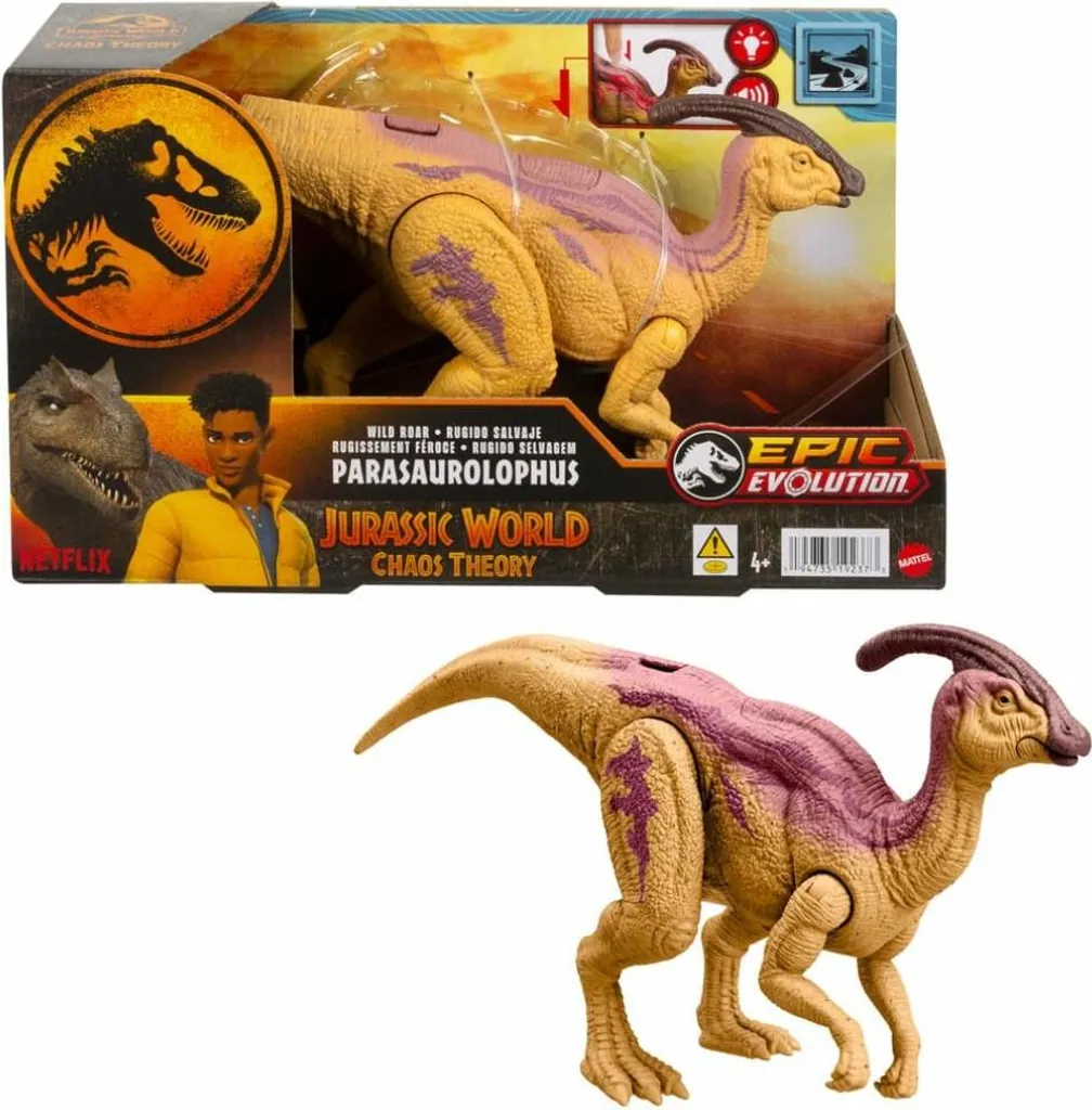 Jouet Dinosaure Parasaurolophus Jurassic World Wild pour Aventurier
