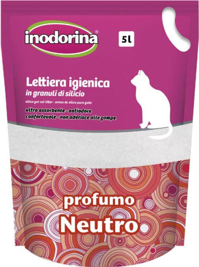 Inodorina Katzenstreu Aus Siliciumdioxid Mit Neutralem Duft 5l Rosa Rosa One Size