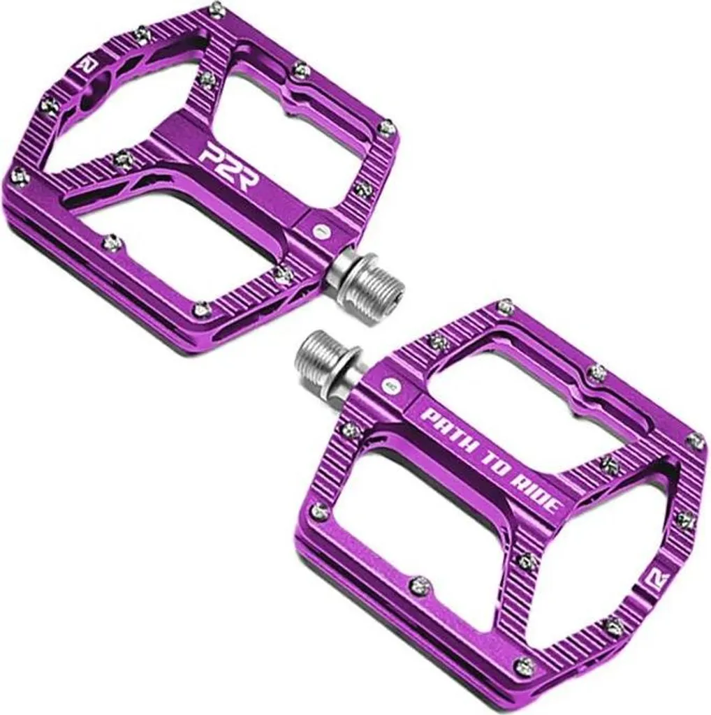 Fini les Pieds qui Glissent avec les Pédales VTT Flatman 80 Mt Violet