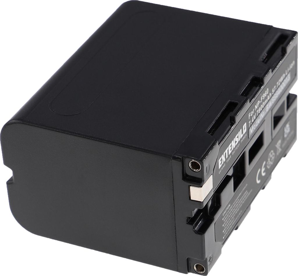 EXTENSILO 3x Akku kompatibel mit Yongnuo YN-1200 CRI 95+ 3200-5500K, YN-216 3200-5500K, YN-1200 CRI 95+ 5500K Kamera (7800 mAh, 7,4 V, Li-Ion)