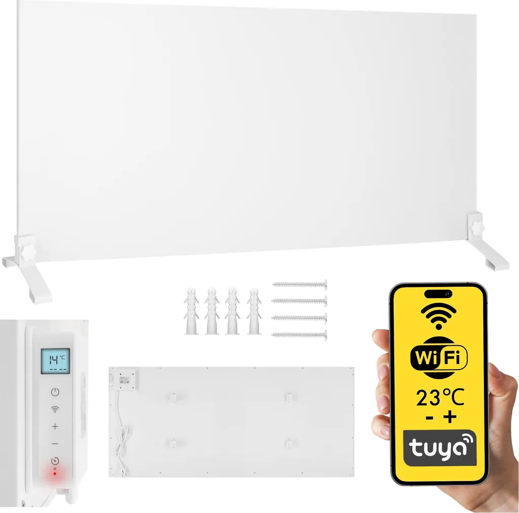 Chauffage infrarouge IR MILANO 700W WiFi avec pieds de support inclus
