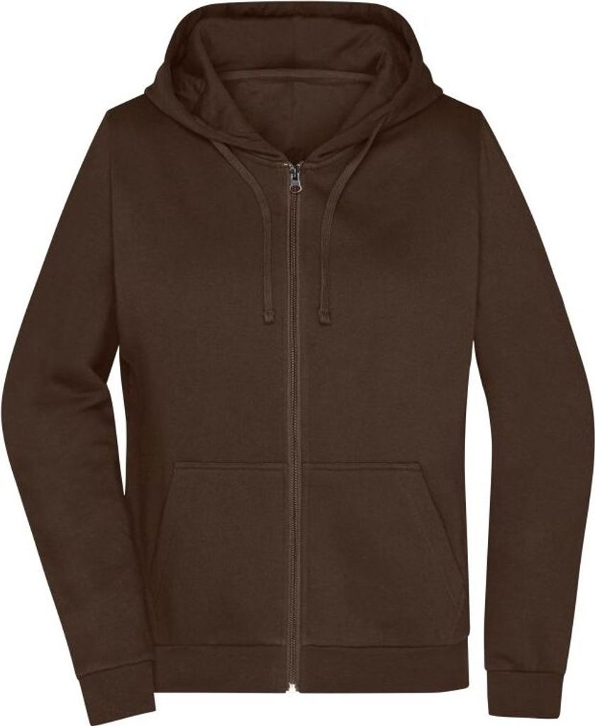 Klassische Sweatjacke mit Kapuze brown, Gr. L Produktbild 