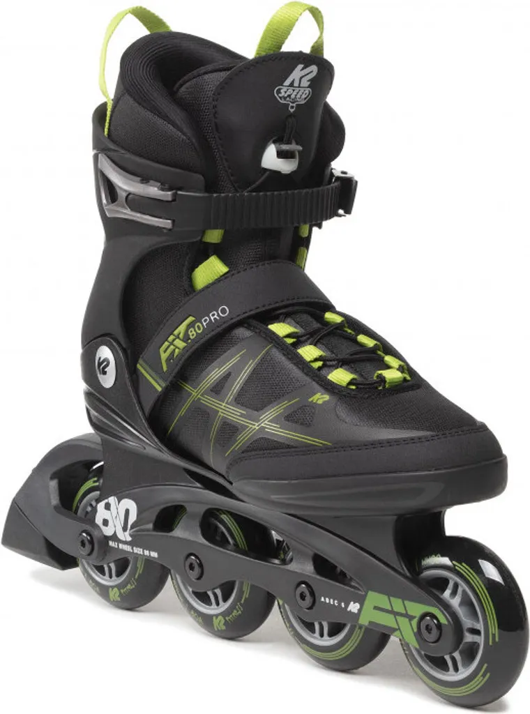 Rollers en ligne K2 F.I.T. 80 Pro fitness - Taille 42 Black Olive