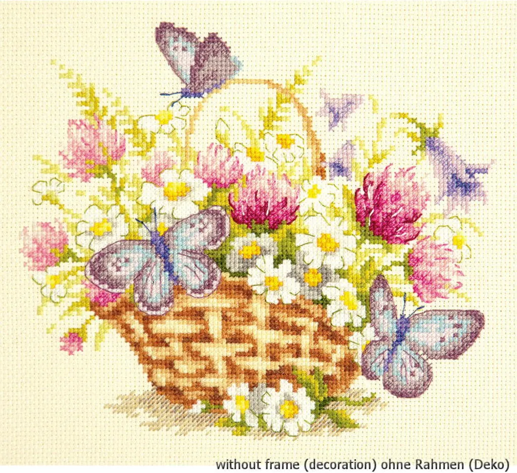 Kit Point de Croix Ambiance d'été 20x17cm - Fin de Série Magic Needle