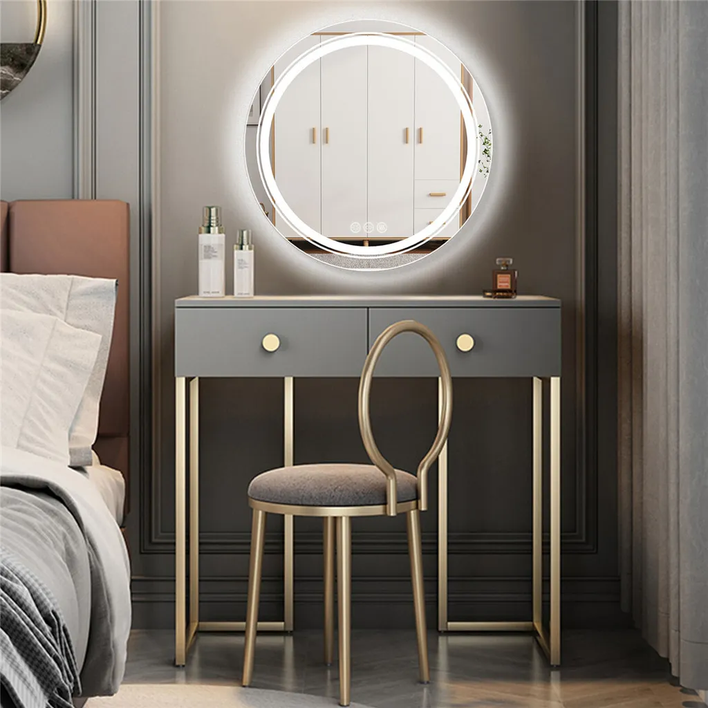 Miroir LED Rond Antibuée 60 cm Tactile IP56 Économie d'Énergie - 2
