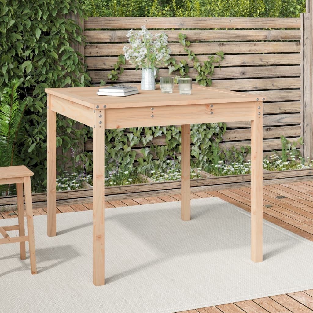 ZMH Gartentisch 82,5x82,5x76 cm Massivholz Kiefer