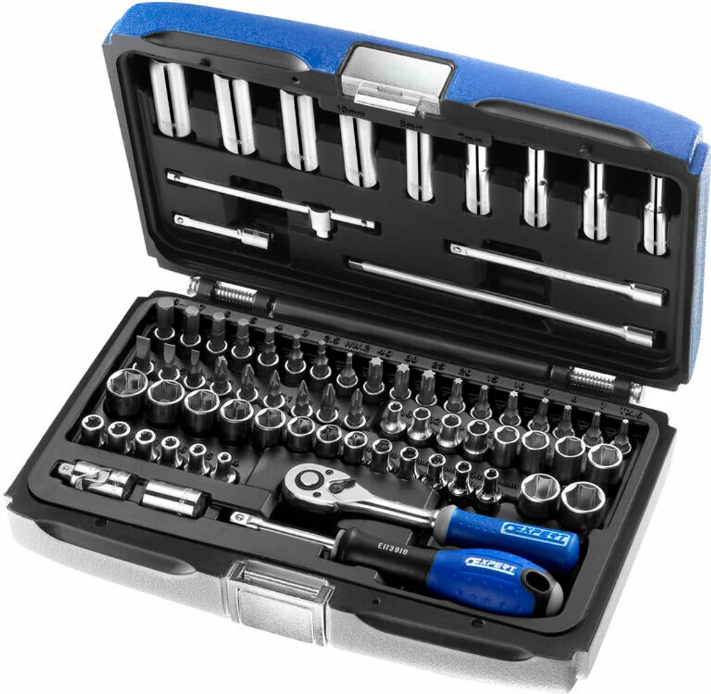 Coffret douilles métriques et pouce 1/4 pour débloquer les vis difficiles