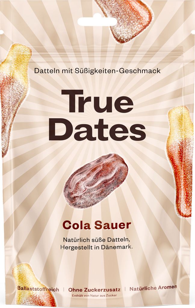 True Dates Datteln Sour Cola natürlich süße weiche Datteln Produktbild 